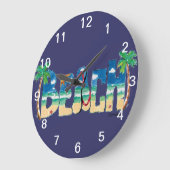 Horloge murale de plage (Angle)