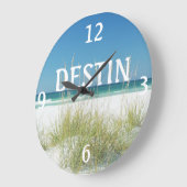 Horloge murale de plage d'avoine de mer de DESTIN (Angle)
