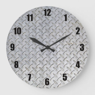 Horloge murale de plat de diamant