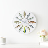 Horloge murale de poisson sportif (Maison)