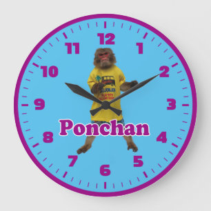 Horloge murale de Ponchan.ぽ ん ち ゃ ん ク の ア de l' d