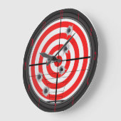 Horloge murale de portée et de cible de fusil (Angle)