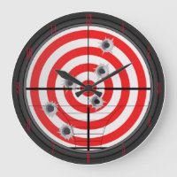 Horloge murale de portée et de cible de fusil