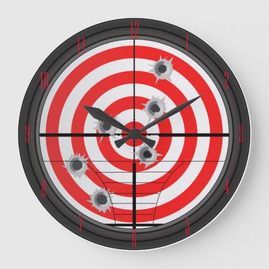 Horloge murale de portée et de cible de fusil (Recto)