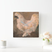 Horloge murale de poulet Silkie (Maison)