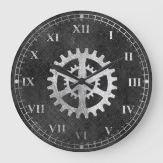 Horloge murale de regard métallique rustique de