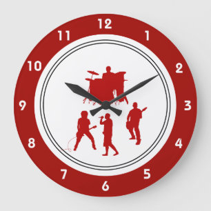 Horloge murale de rock
