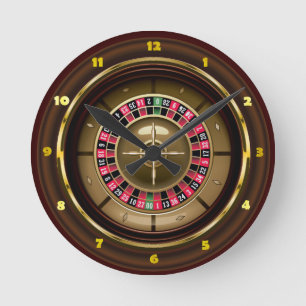 Horloge murale de roulette de casino
