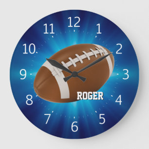 Horloge murale de rugby de Personalizable