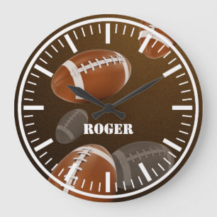 Horloge murale de rugby de Personalizable