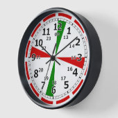 Horloge murale de salle de radio (Angle)
