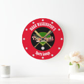Horloge murale de salon de baseball (Maison)