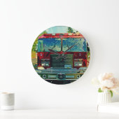 Horloge murale de sapeurs-pompiers du feu et de (Maison)