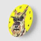 Horloge murale de Schnauzer (Angle)