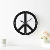 Horloge murale de signe de paix (Maison)