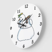 Horloge murale de Snowman (Angle)