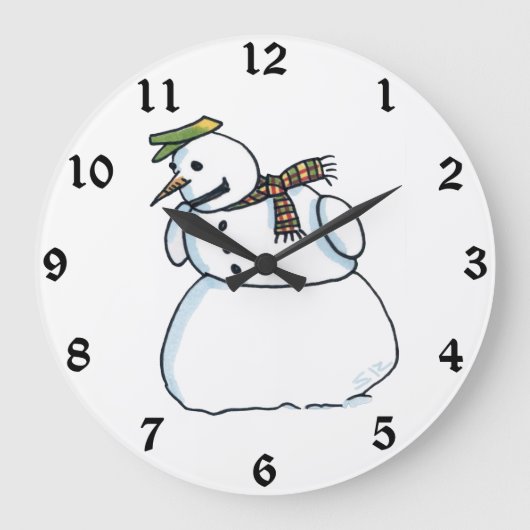 Horloge murale de Snowman (Recto)