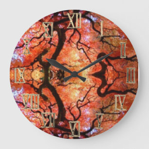 Horloge murale de style abstrait