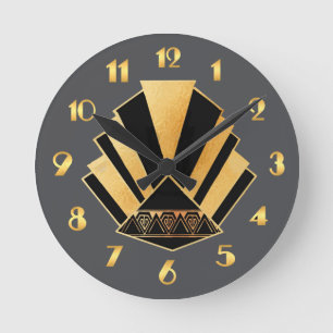 Horloge murale de style Art déco circulaire