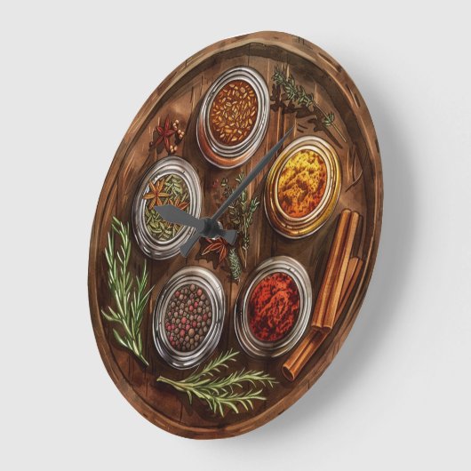 Horloge murale de style rustique ferme (Angle)
