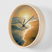 Horloge murale de Sunrise Beach (Angle)