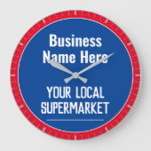 Horloge murale de supermarché local (Recto)