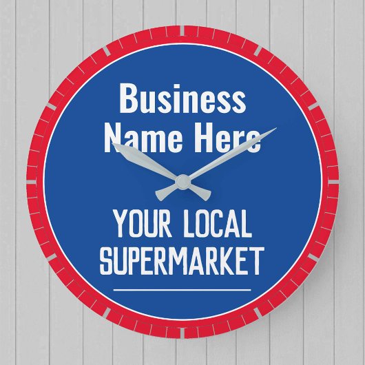 Horloge murale de supermarché local