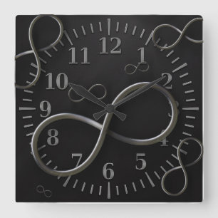 Horloge murale de symbole d'infini