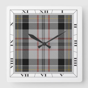 Horloge murale de tartan de Harris
