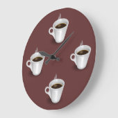 Horloge murale de temps de café (Angle)