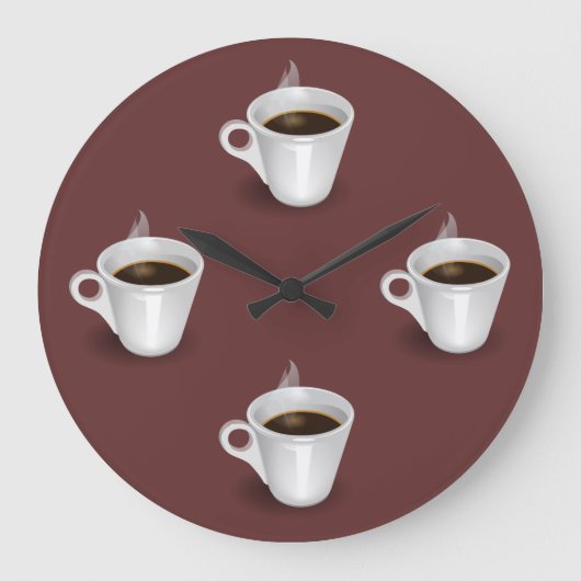 Horloge murale de temps de café (Recto)