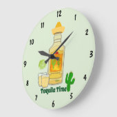 Horloge murale de temps de tequila (Angle)
