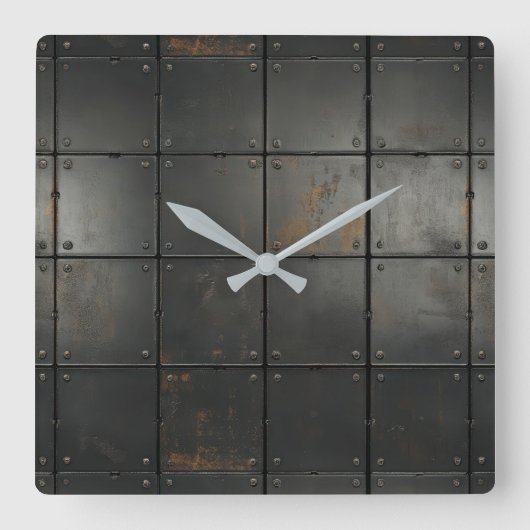 Horloge murale de texture métallique (Recto)