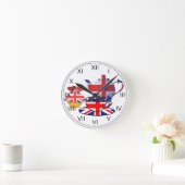 Horloge murale de Thé-temps d'Union Jack (Maison)