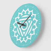 Horloge murale de Throat Chakra Energy (Angle)
