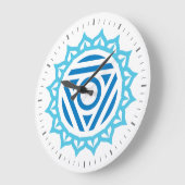 Horloge murale de Throat Chakra Energy (Angle)