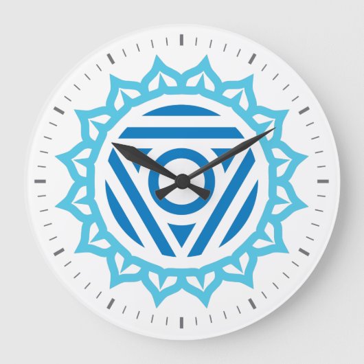 Horloge murale de Throat Chakra Energy (Recto)