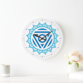 Horloge murale de Throat Chakra Energy (Maison)