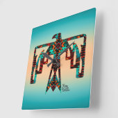 Horloge murale de Thunderbird Tribal (Angle)