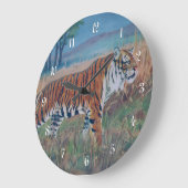 Horloge murale de tigre de Bengale (Angle)