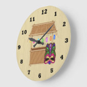 horloge murale de Tiki Hut (Angle)