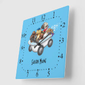 Horloge murale de toilettage de chien (Angle)