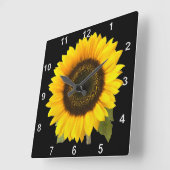 Horloge murale de tournesol (Angle)
