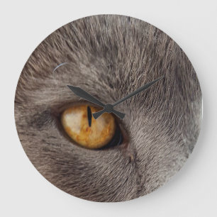 Horloge murale de visage de chat