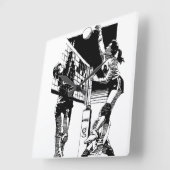 Horloge murale de volley-ball (Angle)