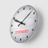Horloge murale de volley-ball personnalisée (Angle)
