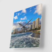 Horloge murale de Waikiki Hawaii (Angle)