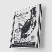Horloge murale de Whiskey Old Crow (Angle)