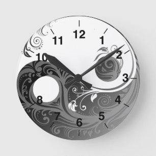 Horloge murale de yang de Yin