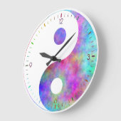 Horloge murale de Yin Yang (Angle)